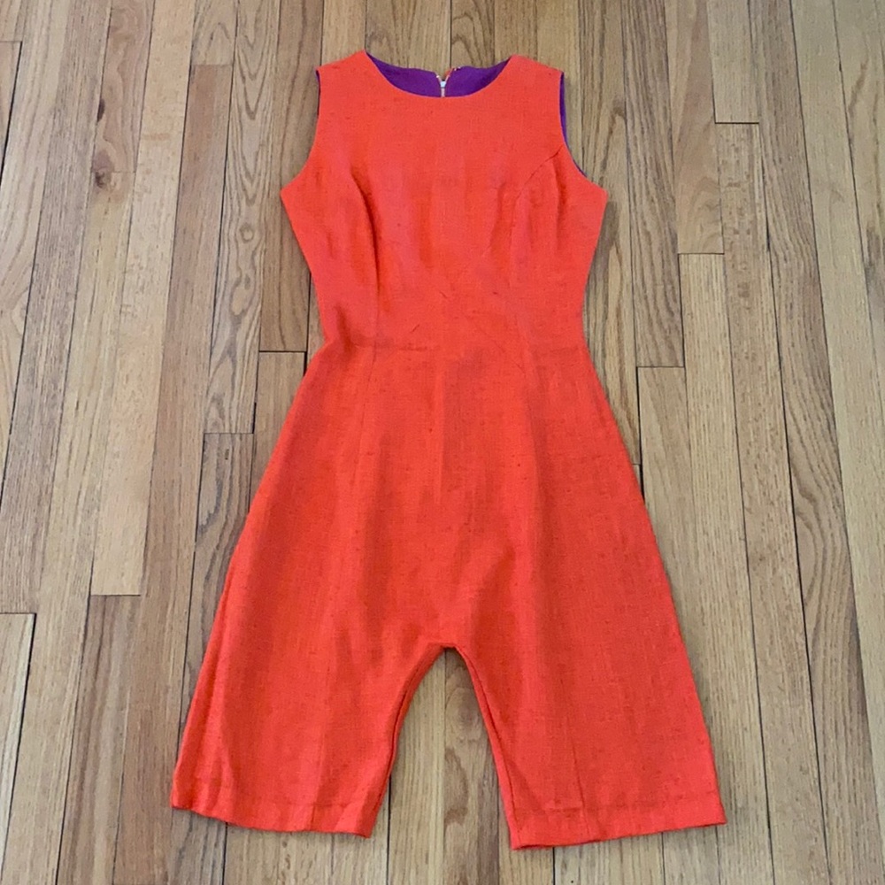 vintage sleeveless shorts romper